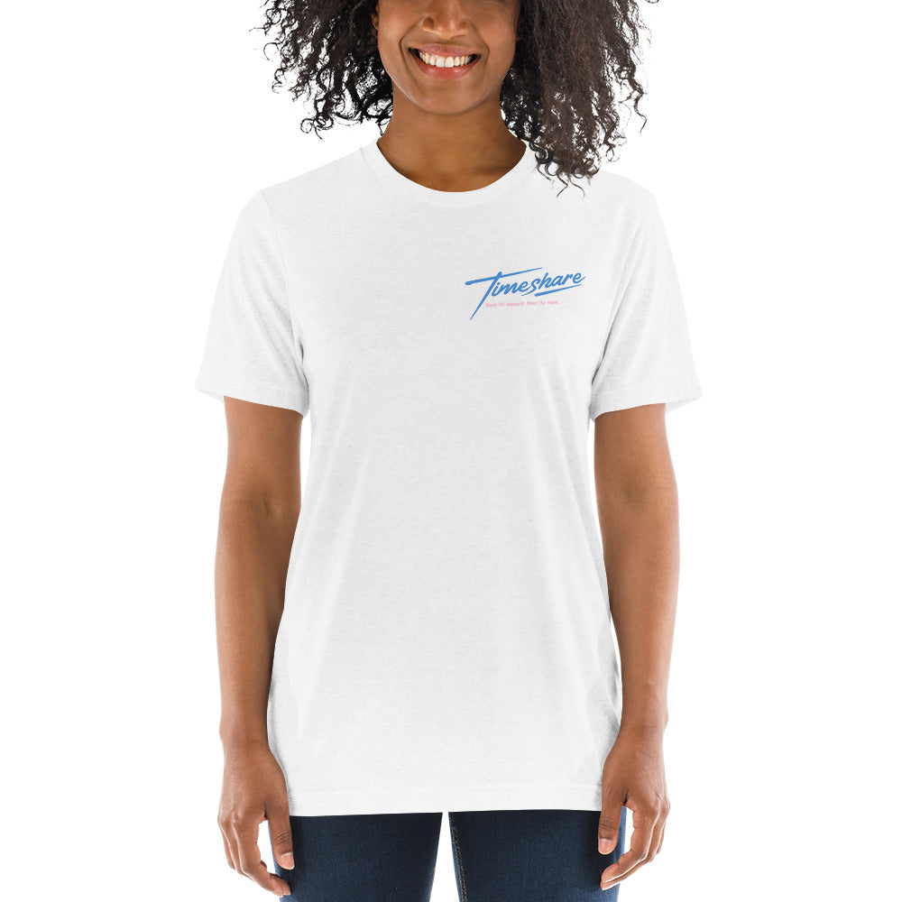 Timeshare Unisex Short Sleeve Tri-Blend Logo Tee