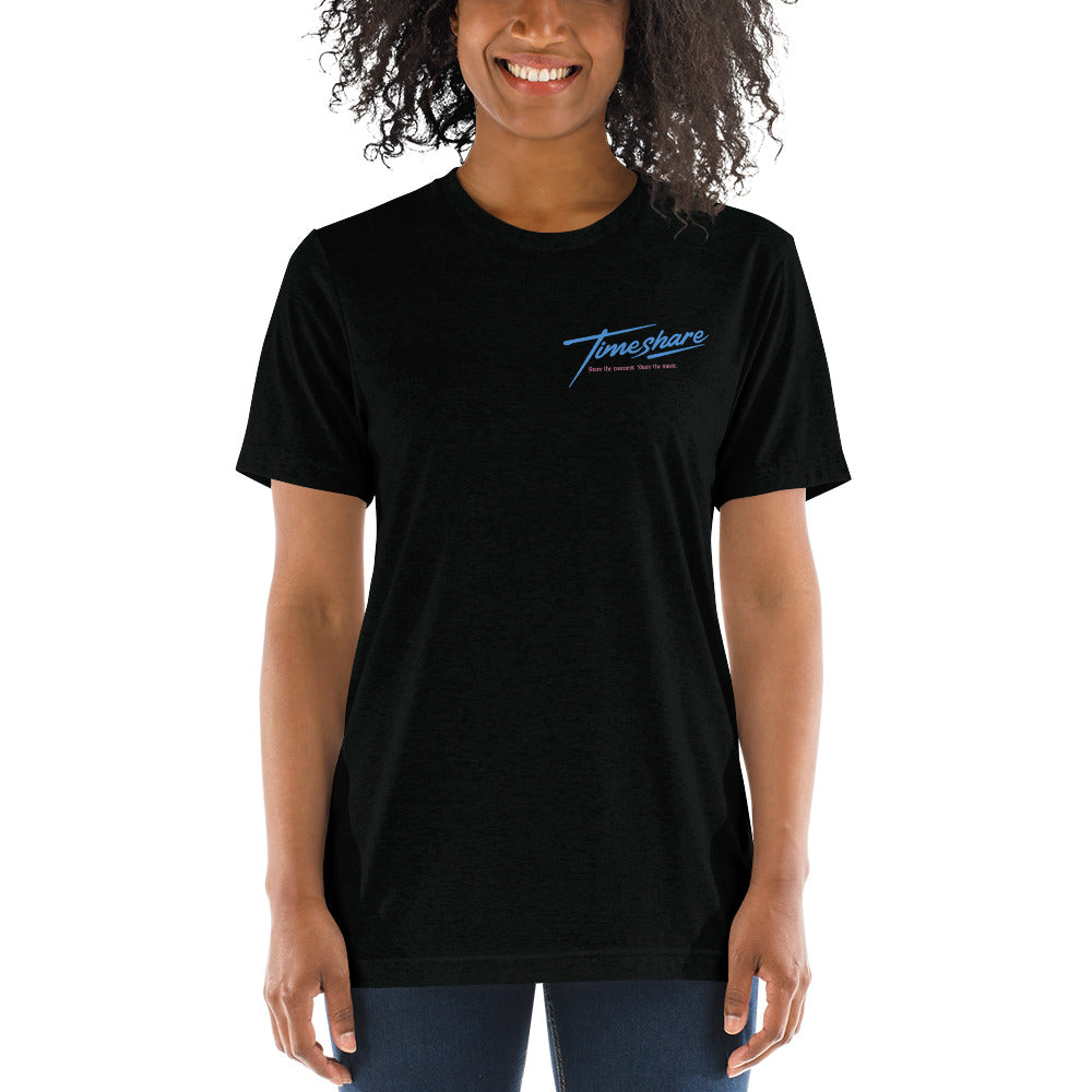 Timeshare Unisex Short Sleeve Tri-Blend Logo Tee