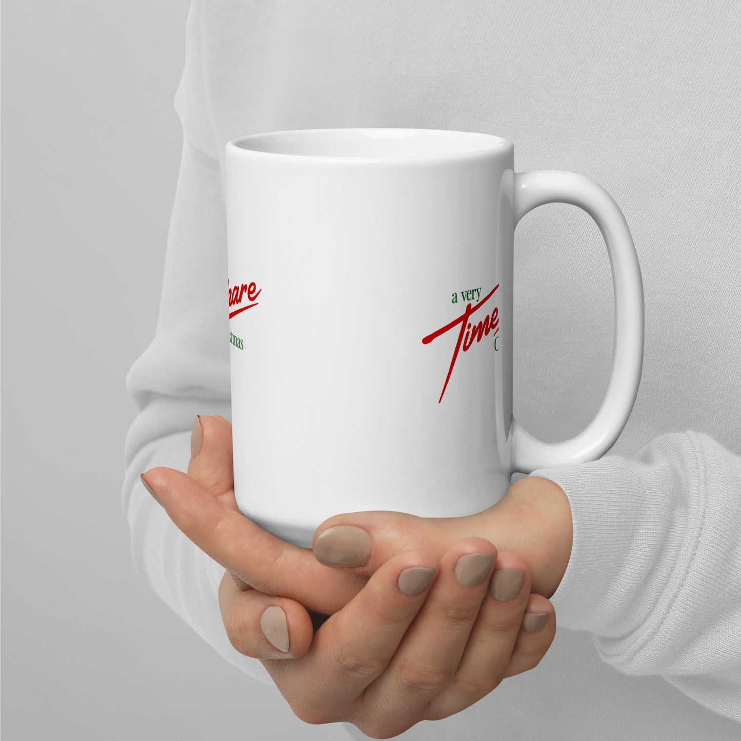 A Very Timeshare Christmas Green and Red Letter Glossy Mug [double-sided]